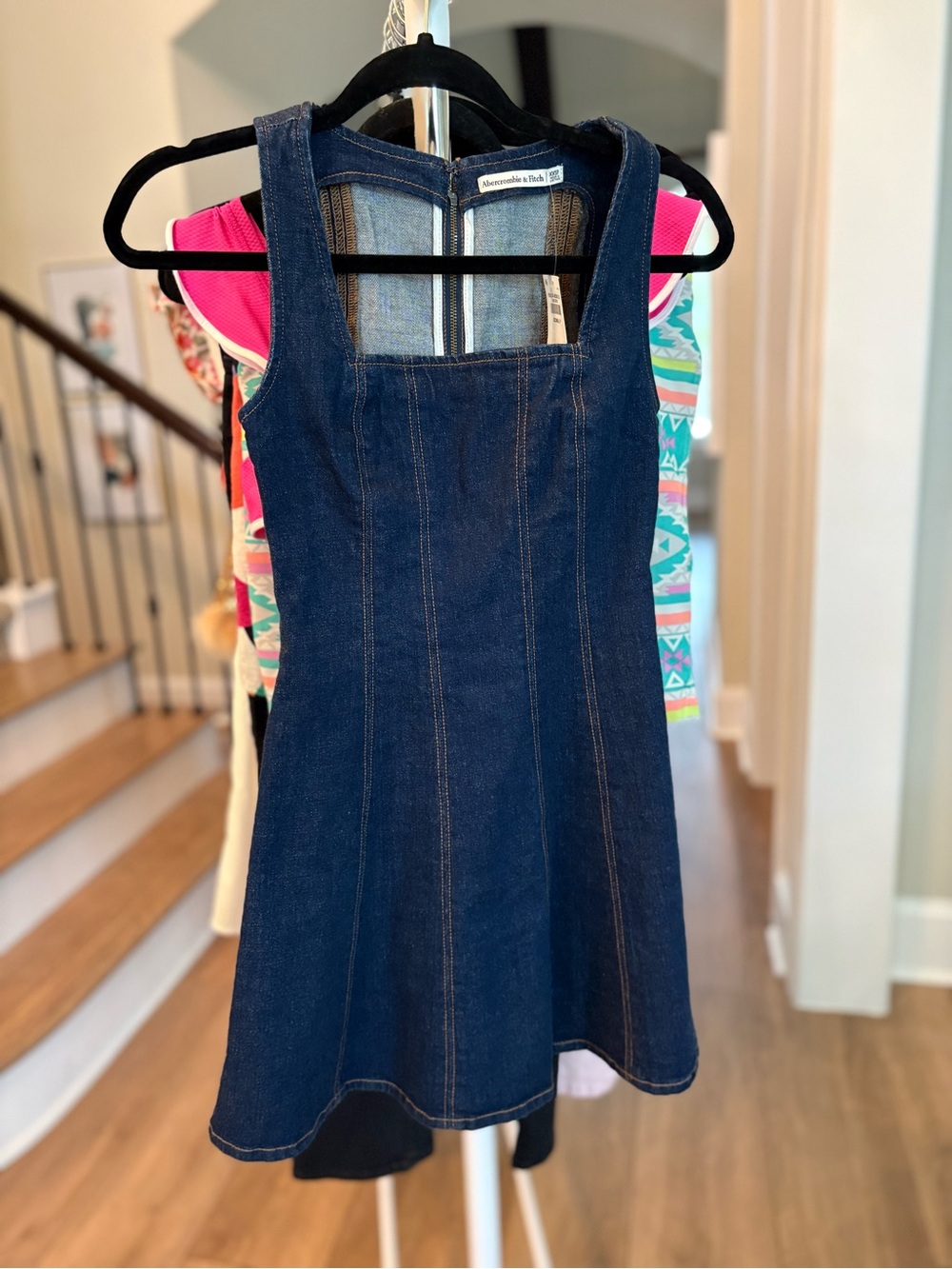 Abercrombie & Fitch Dark Blue Denim Mini Dress
